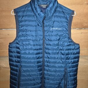 Eddie Bauer Men's Teal Quilted Vest